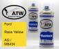 Preview: Ford, Race Yellow, AG / M6434: 400ml Sprühdose + 400ml Klarlack - Set, von ATW Autoteile West.